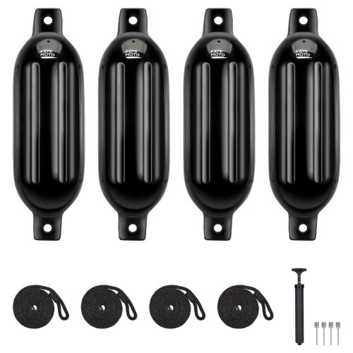4pcs Inflatable Boat Fenders Bumpers for 15-35ft Boat