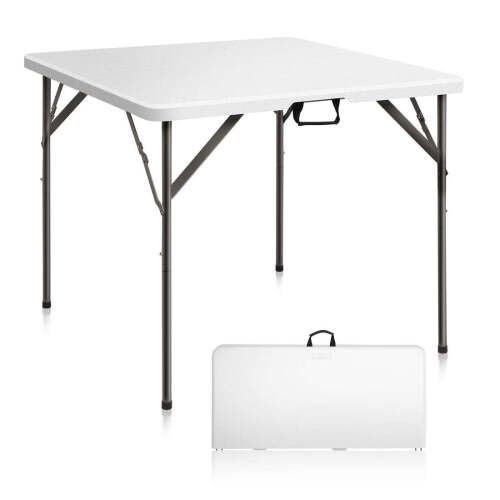 34" Square Bi-Folding Portable Plastic Dining Card Table