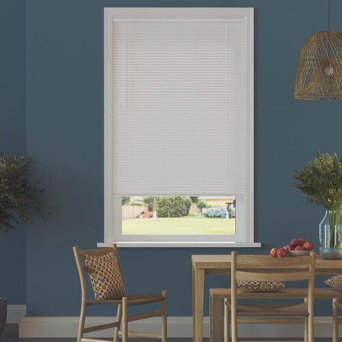 Lumino 1" Room Darkening Vinyl Mini Blinds, 35" W x 64" L White | Cordless, Easy Installation