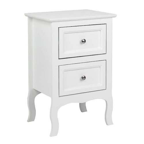 VINGLI White 2-Drawer 15.7-in W x 23.7-in H Nightstand