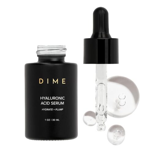 DIME Beauty Hyaluronic Acid Serum - Ultra Hydrating Anti-Aging Face Serum for Dry Skin, Plumping and Smoothing Fine Lines, Lightweight, Vegan, Cruelty-Free Facial Serum, 1 oz / 30 ml