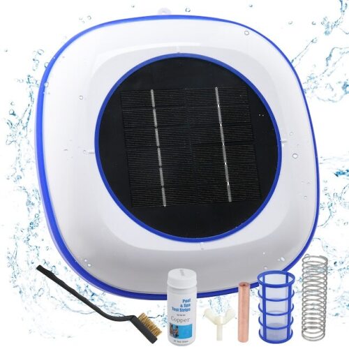 VINGLI Solar Powered Pool Ionizer Help Reduce Chlorine for Pools up to 35000 Gallons