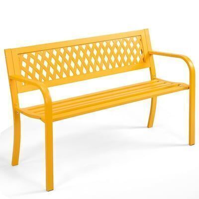 47" Steel Outdoor Bench