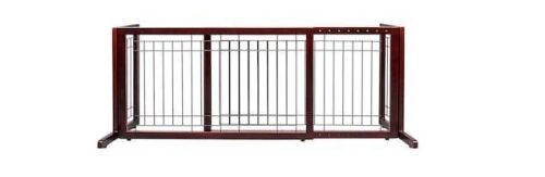 VINGLI 71W x 11D x 21H Adjustable Free Standing Dog Gate