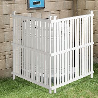 VINGLI 48 H X 36 W Fence Panels 2 Pack Outdoor Picket Privacy Screen Fence White