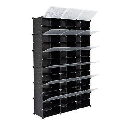 72 Pair Stackable Shoe Storage Cabinet