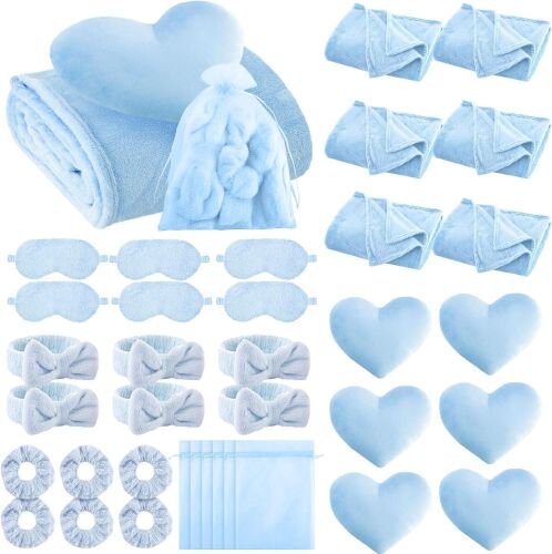 36 Pcs Sleepover Party Supplies for 6 Kids