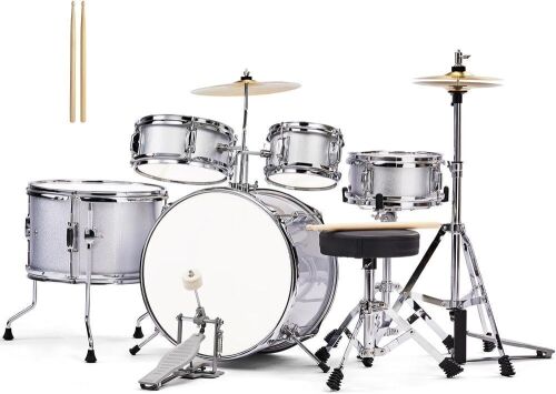 5-Piece Complete Drum Set for Kids, 14 Inch