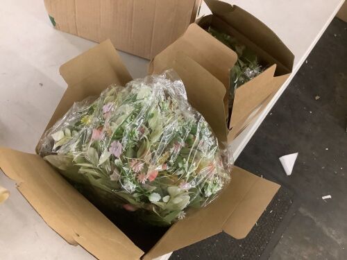 Artificial Flower Candle Ring Wreaths, 16 Pack