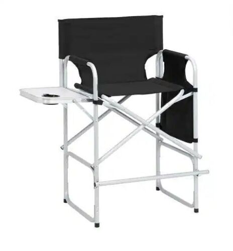 Folding Directors Chair with Side Table