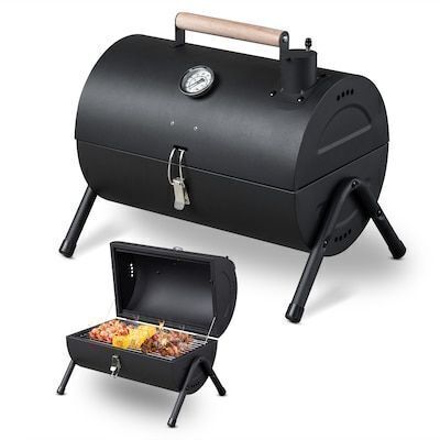 ROVSUN 12" x 15 " Portable Charcoal Grill Tabletop Barbecue Smoker