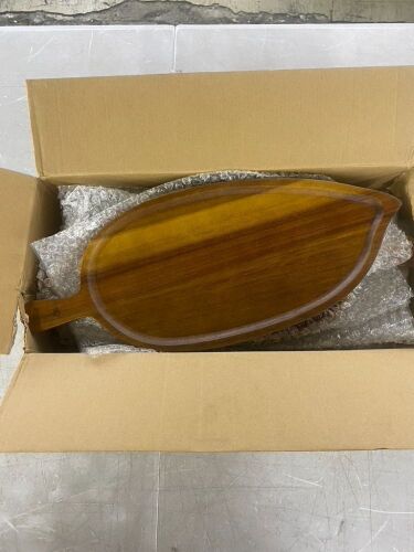 Leaf Shaped Wood Serving Board, 6 pc