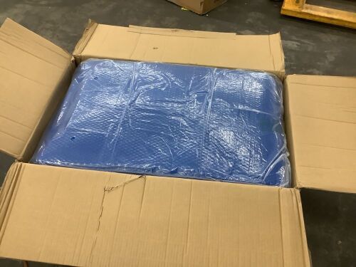 VINGLI 36-ft x 18-ft 12Mil Rectanglar Heavy Duty Solar Pool Cover for Above Ground Pool Blue