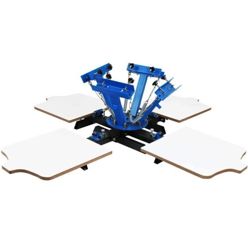 VEVOR 4 Color 4 Station Silk Screen Printing Machine T-Shirt Printer Equipment