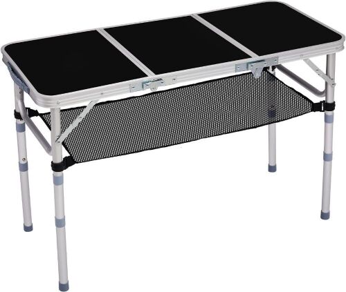 3ft Outdoor Folding Camping Table, Adjustable Height