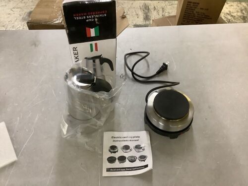 6 Cup Stainless Steel Espresso Maker