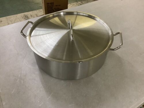 Stainless Steel Pot with Lid - Small Dent in Lid