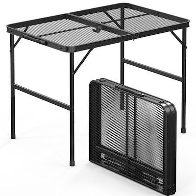 VINGLI 3 FT Portable Lightweight Aluminum Picnic Table Adjustable Height