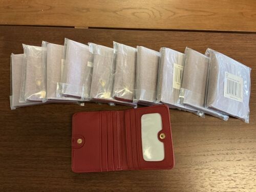 Bifold Wallets, Wine, Lot of 10