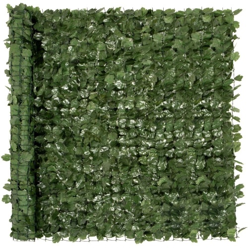 Outdoor Faux Ivy Privacy Screen Fence - 96x72in - Lot 589
