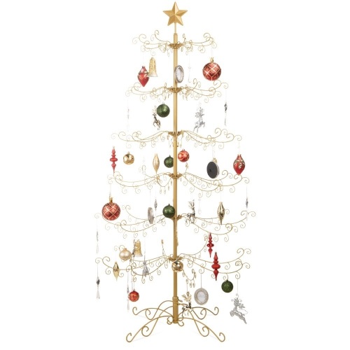 Wrought Iron Christmas Tree Ornament Display w/ Easy Assembly, Stand - 6ft - Lot 656