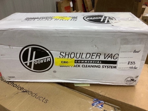 Hoover Commercial Lightweight Backpack Vacuum Cleaner - Lot 833