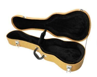 26" Deluxe Tenor Ukulele Hard Case PVC Artificial Leather Portable Protective Carrying Case