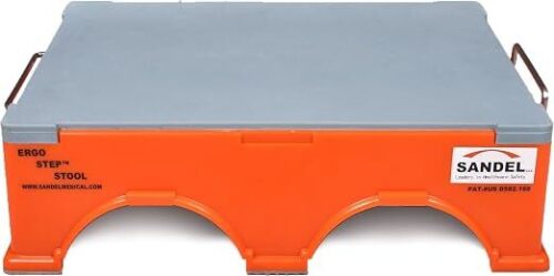 Ergo-Step Stool, Stackable, Orange (Pack of 4)