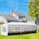 Ktaxon 10'x30' Canopy Tent Wedding Party Tent with Removable 5 Sidewall White