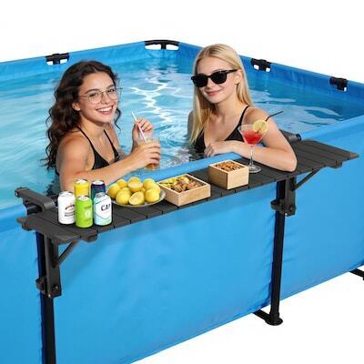 VINGLI Above Ground Pool Bar Table/Swim Up Poolside Bar
