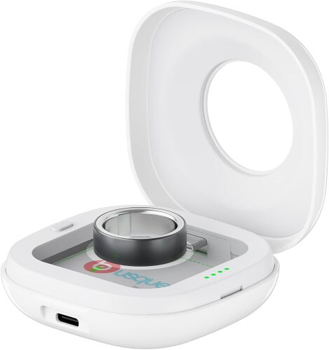 Wireless Charging Case for Oura Ring 4 Charger, 2000mAh Portable Travel Charger Station Fits All-Sized Ring Gen 4, 30-Day Runtime (Official Charger & Ring NOT Included)