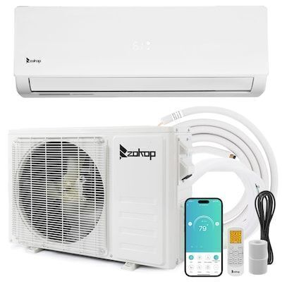 20 SEER2 12000 BTU 1 Ton Ductless Mini Split Air Conditioner with Heat Pump 115V