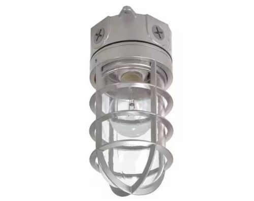 Lot of (5) HALO VT 100-Watt Equivalent Integrated LED Gray Weather Resistant Canopy Light, 2700K