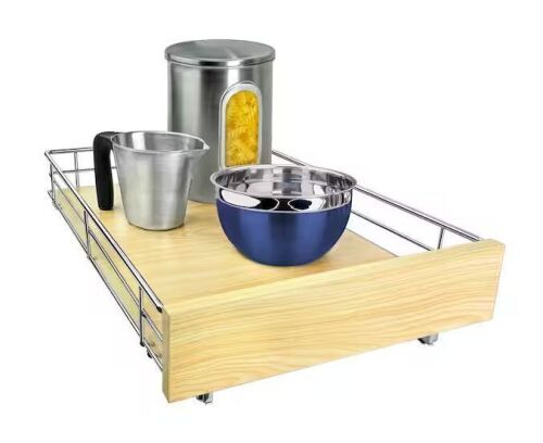 LYNK PROFESSIONAL Slide Out Wood Cabinet Organizer, 14 in. x 21 in.