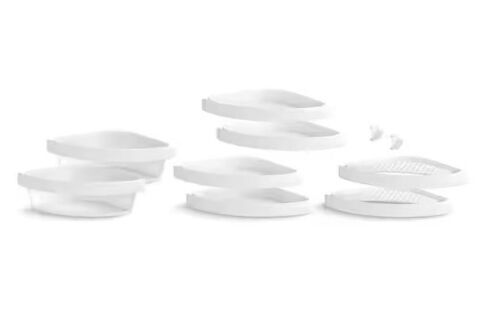 Sterling STORE+ 10-Piece Wall Mounted Shower Caddy in White Finish