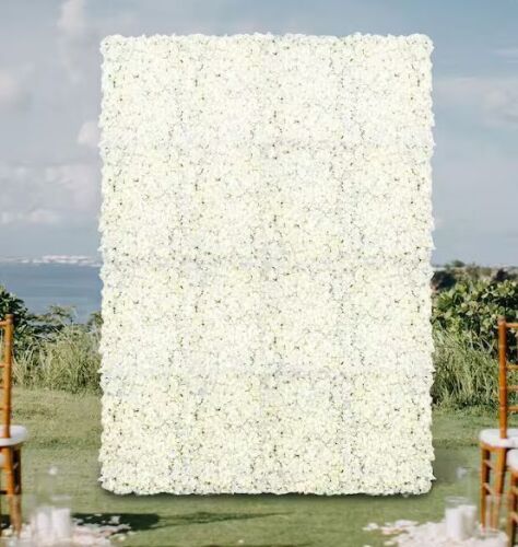 15 .74 in. x 23.6 in. Silk Artificial Hydrangea Flower Wall Panel, 20-Pieces