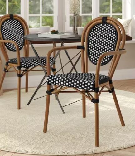 Lot of (2) Carnegy Avenue Brown Aluminum Outdoor Dining Chair