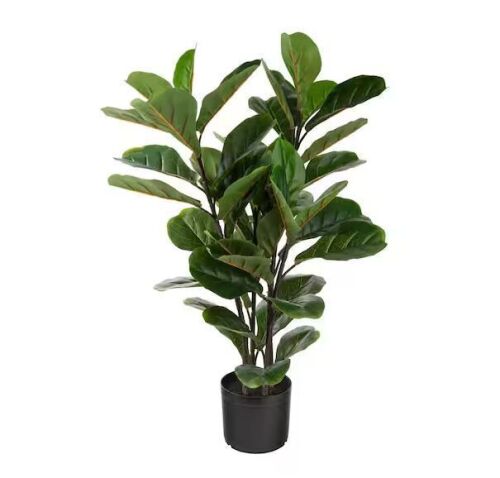 NATURAE DECOR Artificial 35 in. Fiddle Leaf Indoor and Outdoor Plants