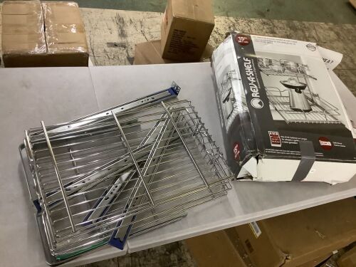 Rev-A-Shelf Chrome Steel 15 in. 2-Tier Pullout Basket with Soft-Close