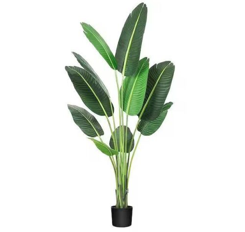 Garvee 5 ft. Artificial Tree Bird of Paradise with 10 Trunks