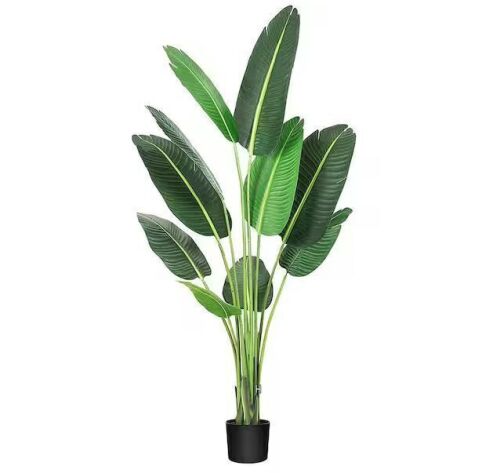 Garvee 5 ft. Artificial Tree Bird of Paradise with 10 Trunks