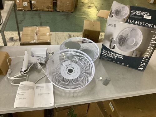 Hampton Bay 16 in. Indoor Wall Mount Fan - Missing Remote