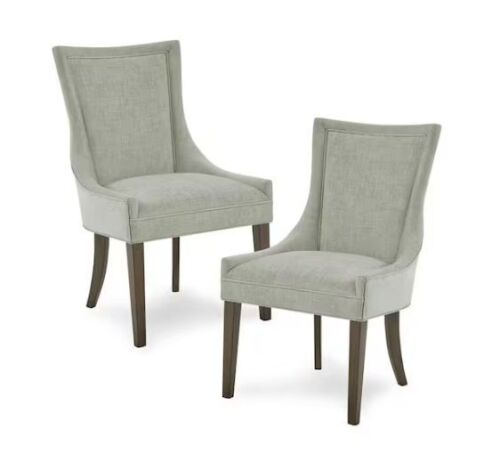 Madison Park Ultra-Light Green Multi Dining Side Chair, Set of 2