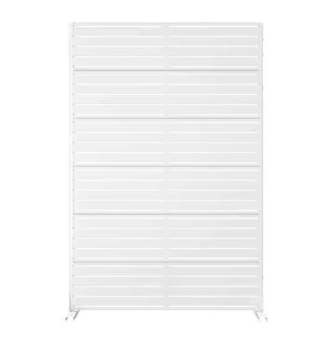 72 in. x 47 in. Rectangle Freestanding Metal Outdoor Privacy Screen
