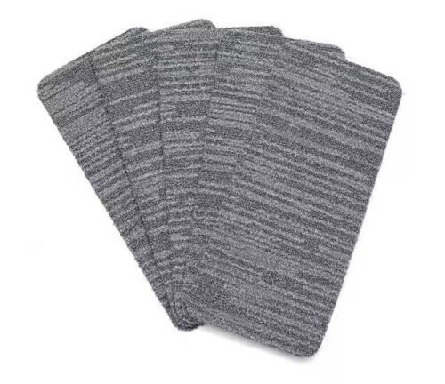 Nance Carpet and Rug Peel and Stick Greyscale Indoor/Outdoor 8 in. x 18 in. Commercial Stair Tread (Set of 13)