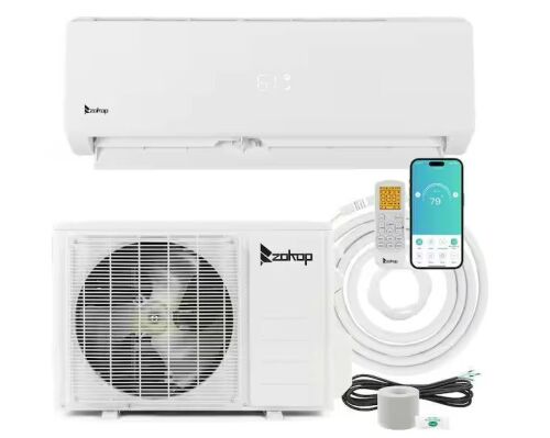 20 SEER 12000 BTU 1-Ton Wi-Fi Ductless Mini Split Air Conditioner Heat Pump with 16.4 ft. Lines 115-Volt
