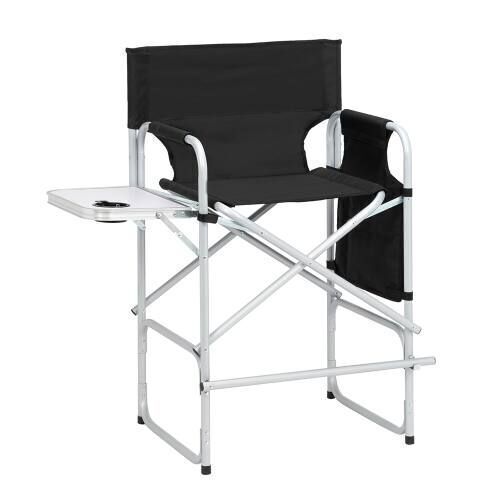 Folding Directors Chair with Side Table