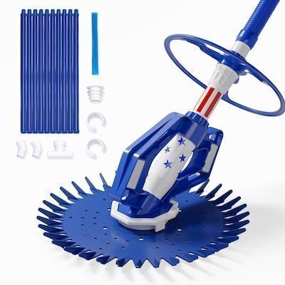 VINGLI Automatic Pool Vacuum Cleaner with 33ft Hoses