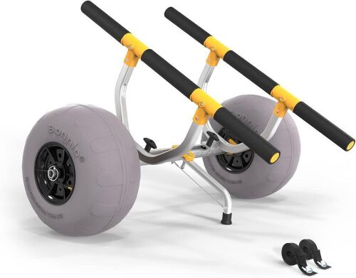 Bonnlo Kayak Beach Cart, Width Adjustable 6.3"-18.7"