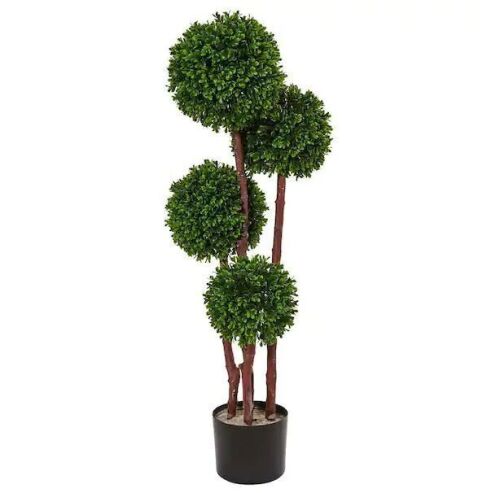 Nearly Natural Indoor/Outdoor Boxwood Topiary Artificial Tree UV Resistant